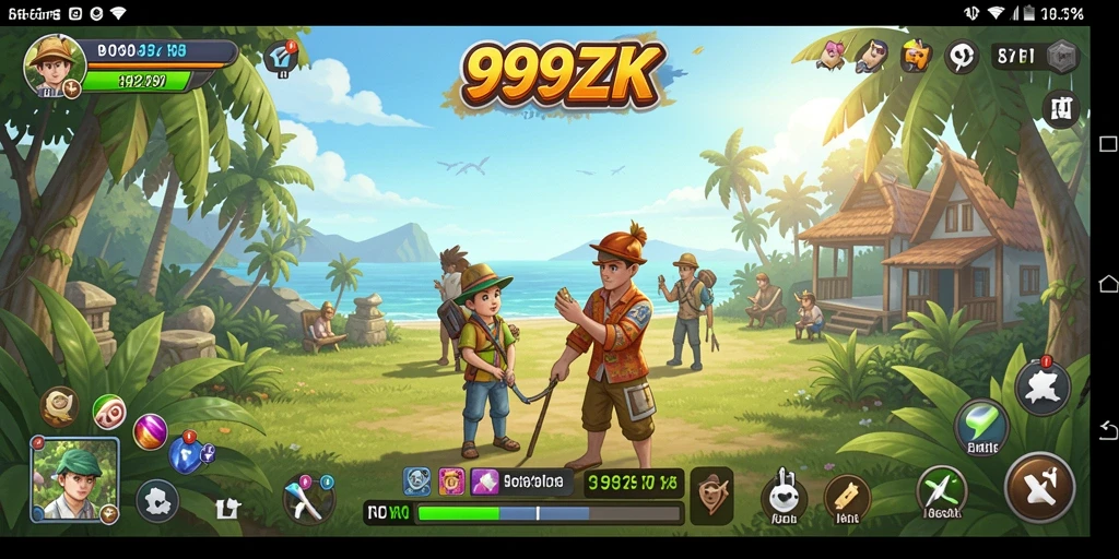 Tampilan gameplay menarik dan seru dari 999ZK.