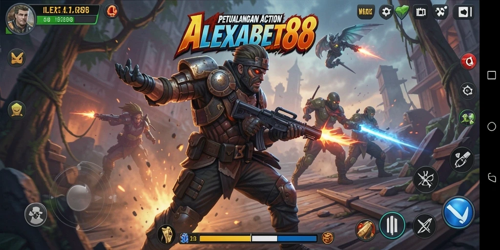 Tangkapan layar ALEXABET88 menampilkan aksi seru dan dinamis dalam permainan.