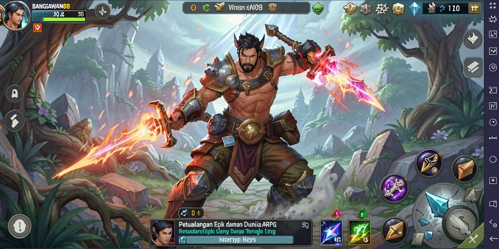Tampilan penuh aksi dari gameplay BANGSAWAN88 yang mendebarkan.