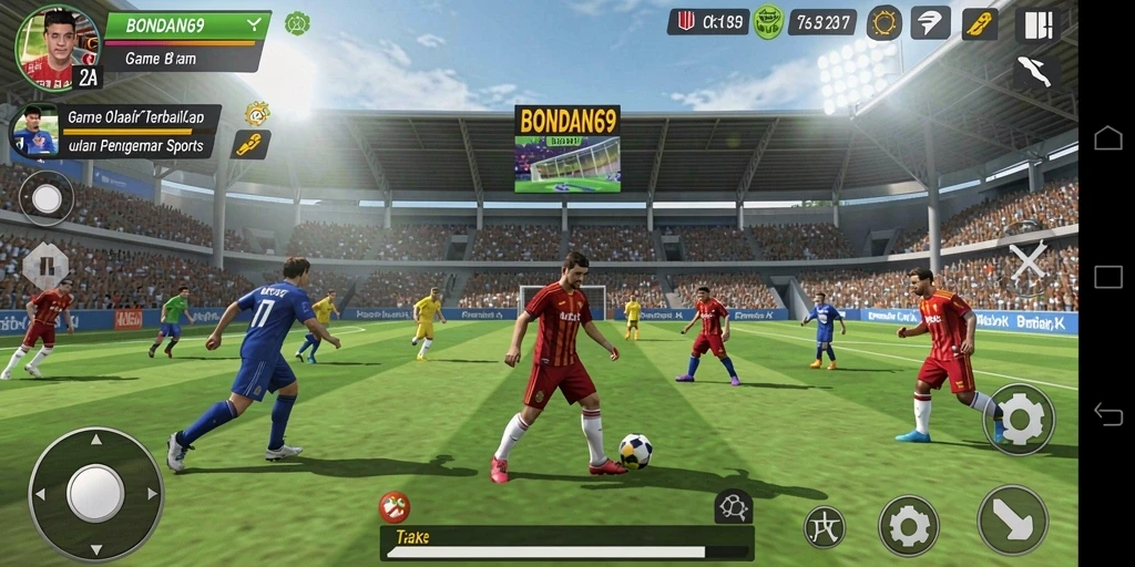 Screenshot BONDAN69 menampilkan aksi mendebarkan dalam permainan olahraga.