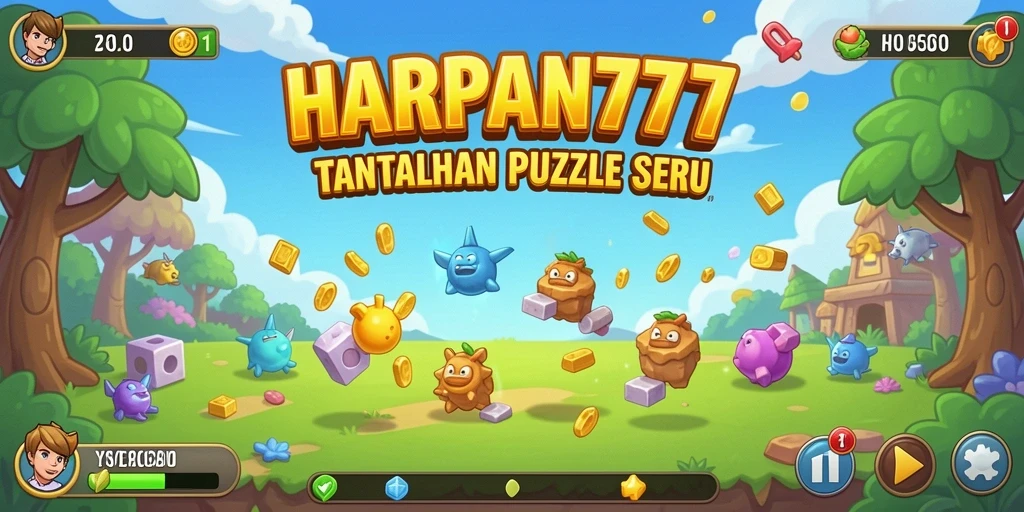 Screenshot gameplay HARAPAN777 menampilkan berbagai puzzle yang menantang.