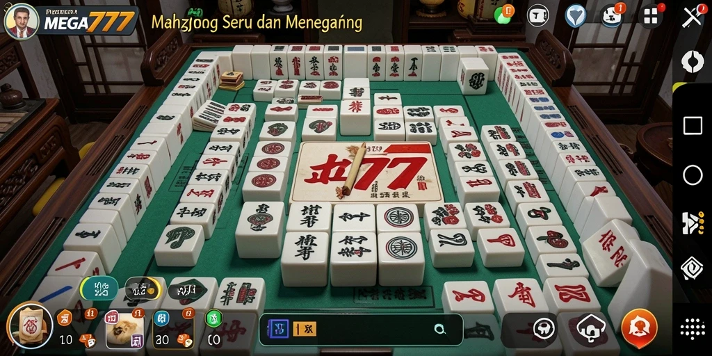 Tangkapan layar menunjukkan gameplay Mahjong yang menarik dan seru.