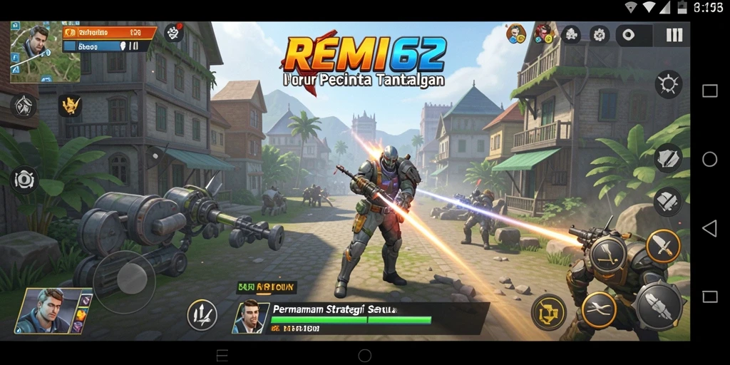 Tampilan gameplay REMI62 yang menegangkan dan penuh strategi.