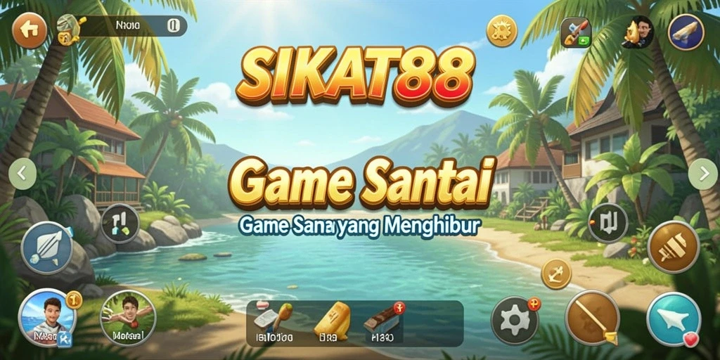 Tampilan gameplay SIKAT88 yang ceria dan interaktif.