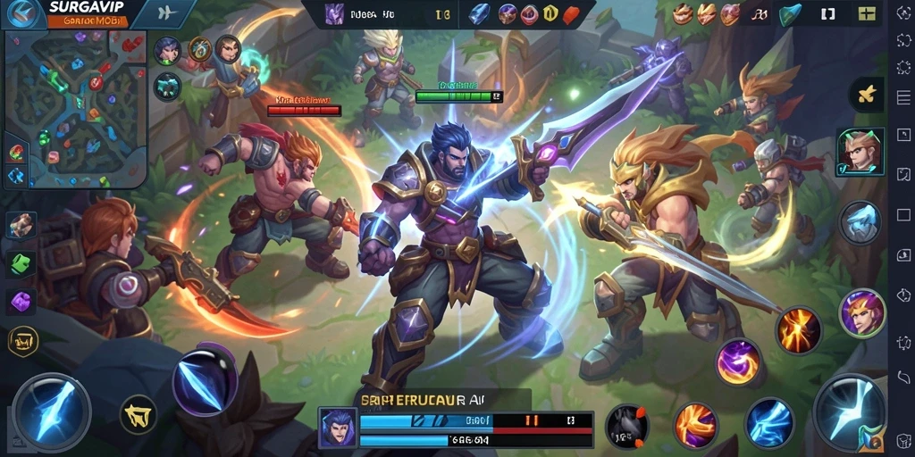 Tampilan menarik dari gameplay seru di SURGAVIP.