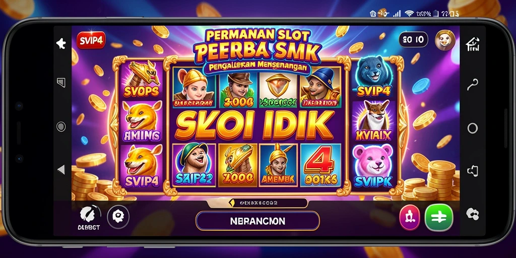 Tampilan gameplay Slot SVIP4 yang menarik dan penuh warna.