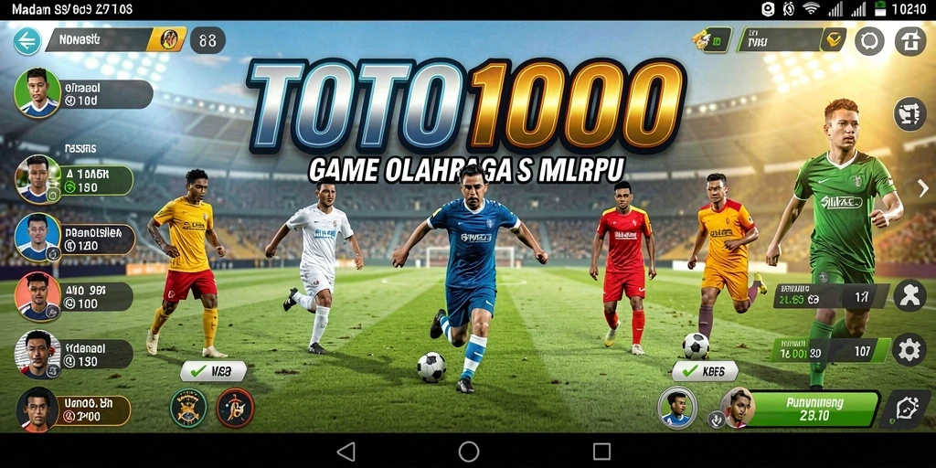 Tampilan gameplay TOTO1000 yang menampilkan aksi olahraga seru.