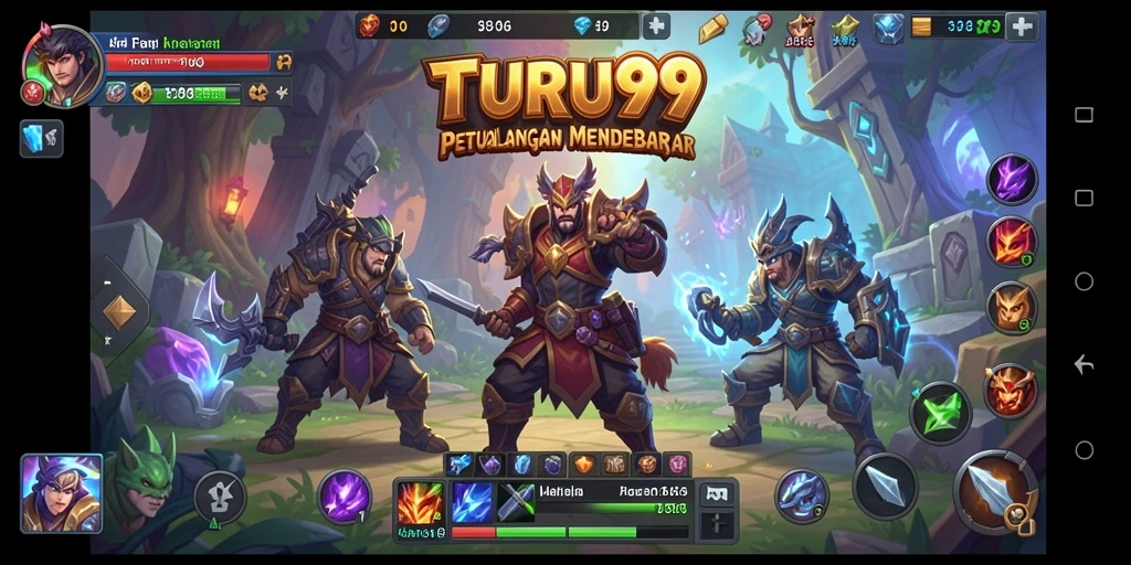 Tangkapan layar gameplay TURU99 menampilkan aksi mendebarkan di dunia ARPG.