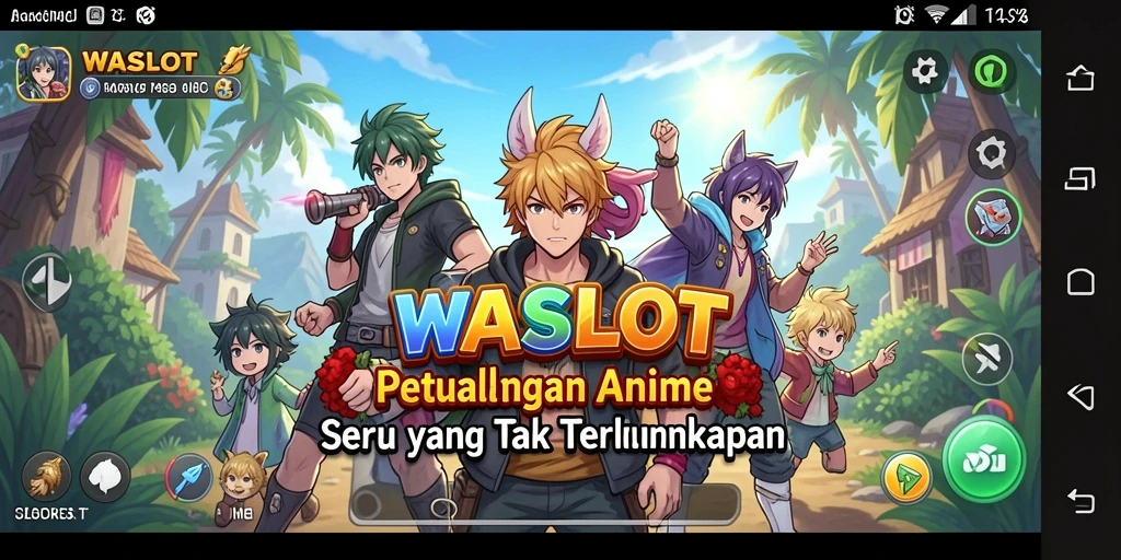 Screenshot gameplay <strong>WASLOT</strong> menampilkan aksi seru dalam dunia Anime.